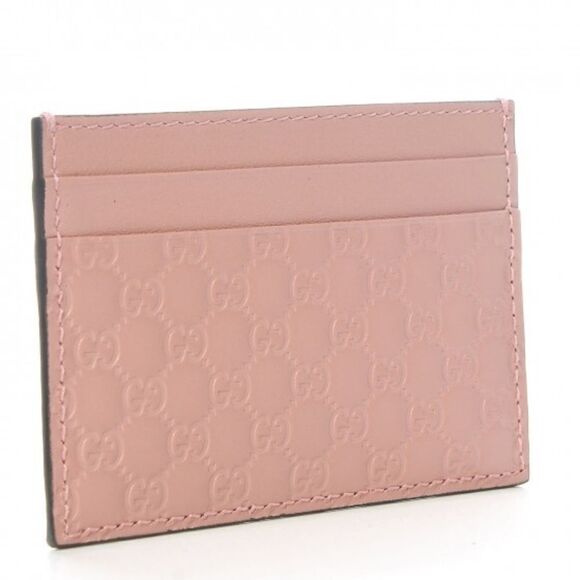 GUCCI Microguccissima Card Holder Soft Pink IN NEW CONDITION - Picture 9 of 13